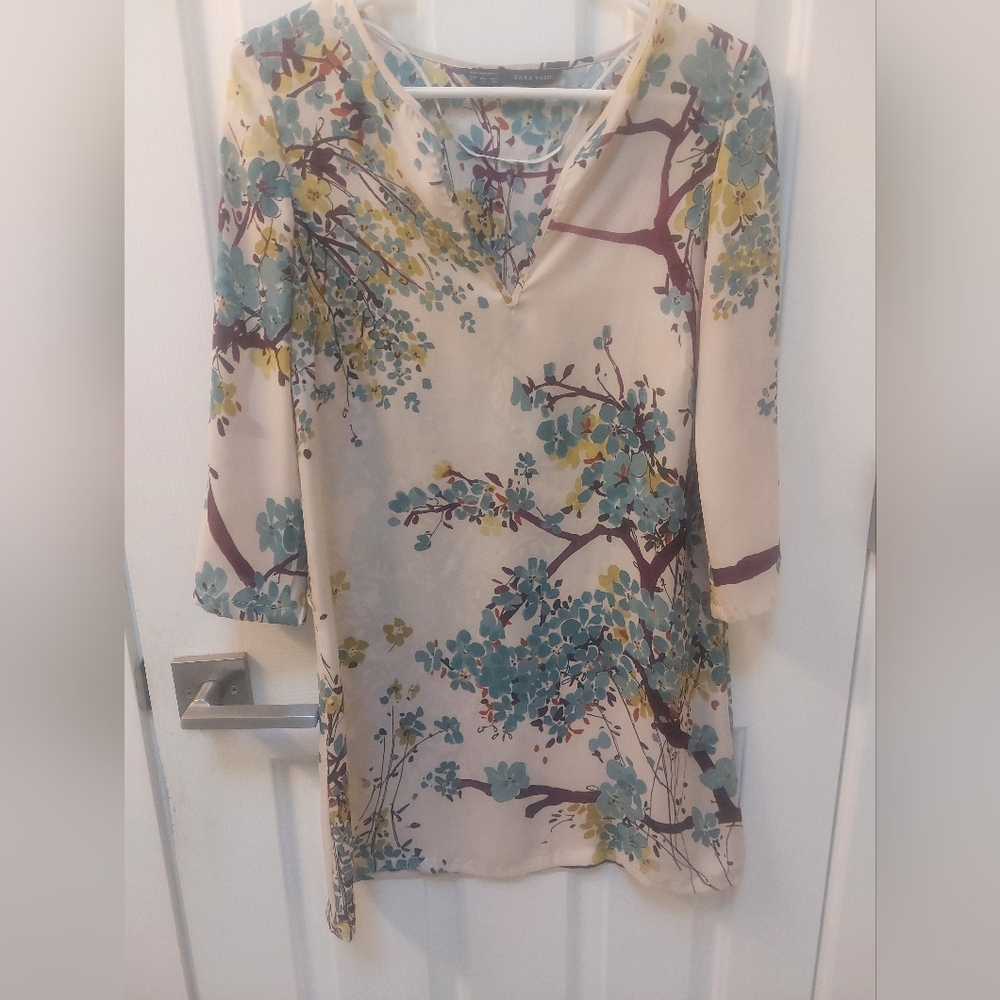 Zara Multicolor Patterned Dress